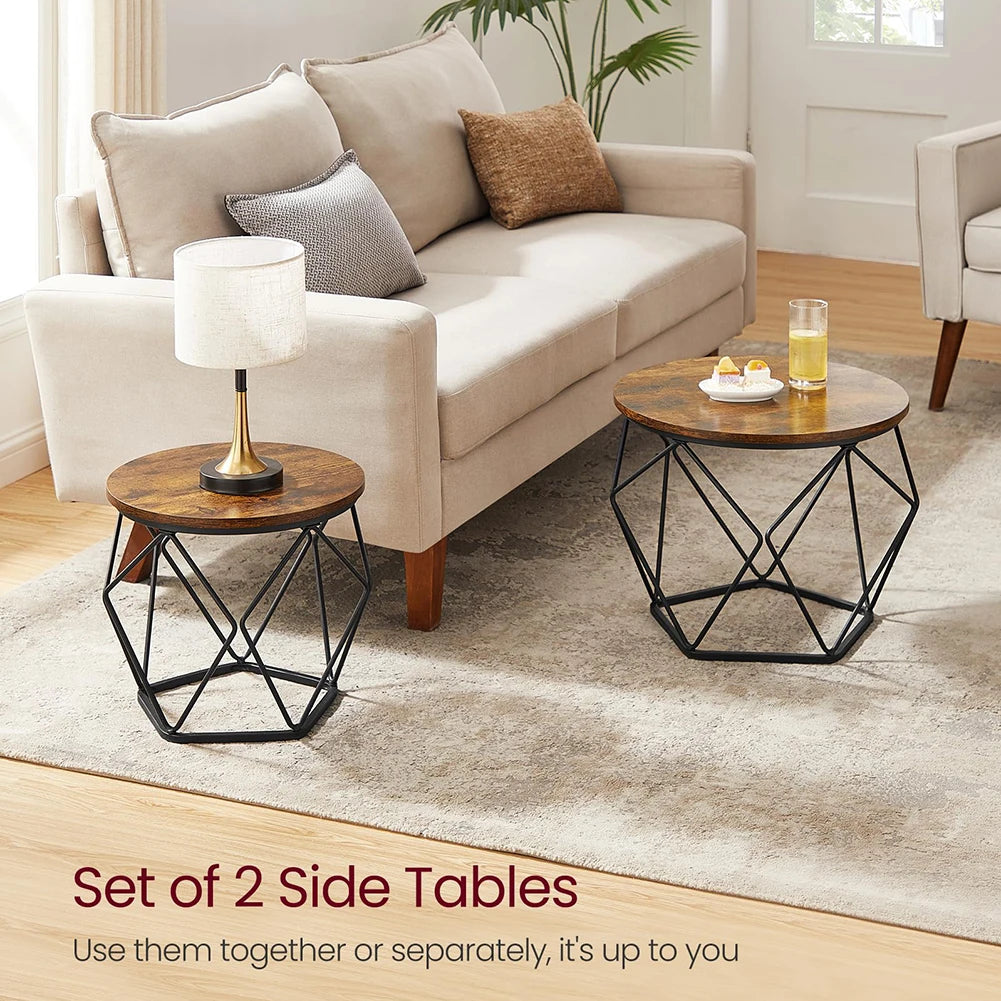 Zestaw 2 stolików kawowych do salonu, sypialni, biura