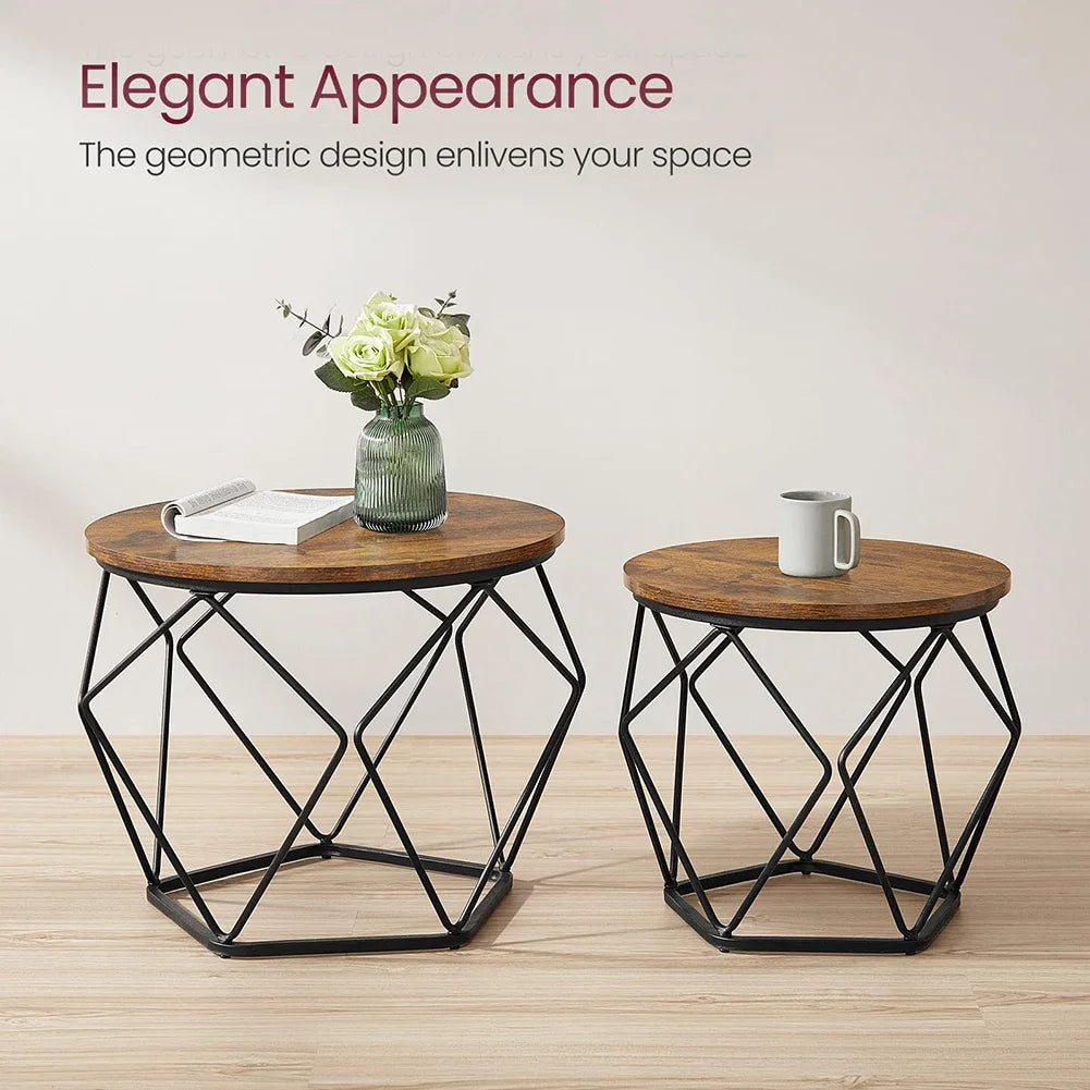 Zestaw 2 stolików kawowych do salonu, sypialni, biura